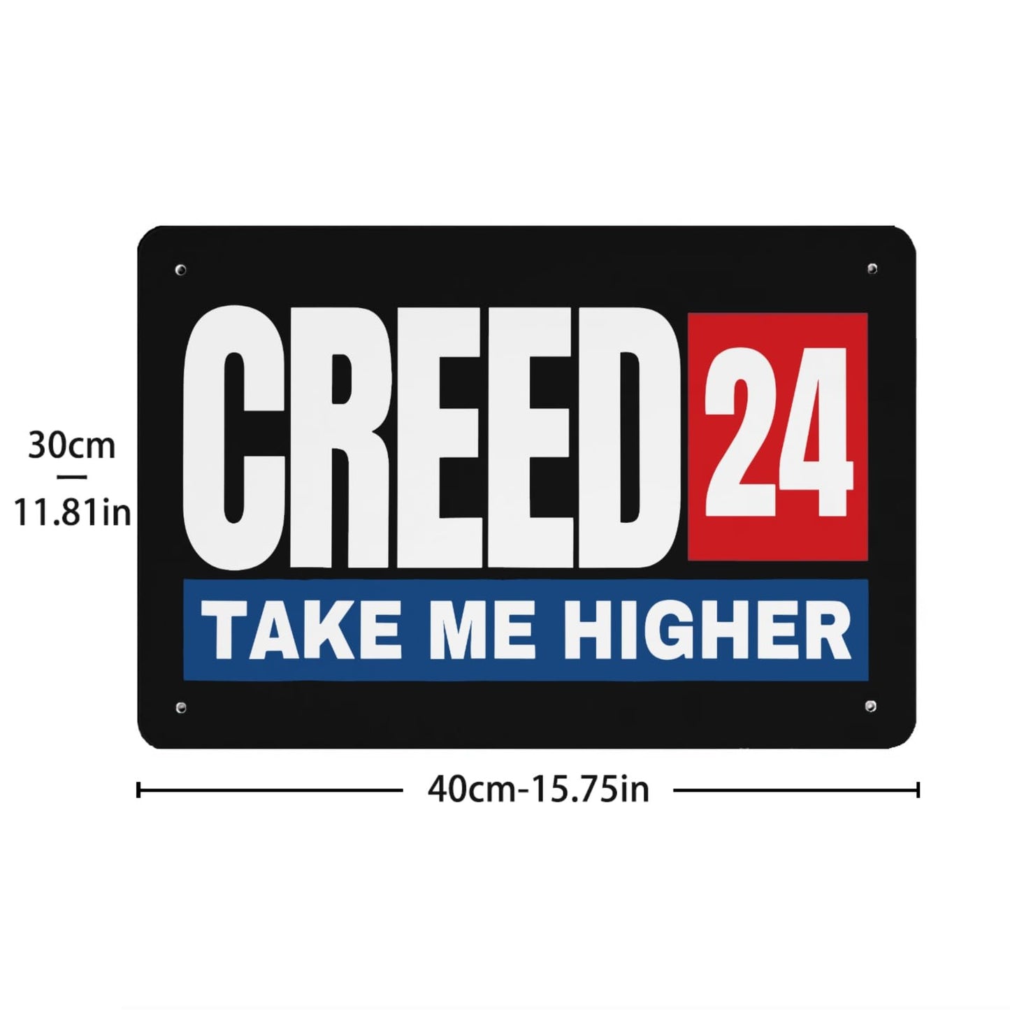 24 Take Me Higher Metal Man Cave Sign - Farm Decor