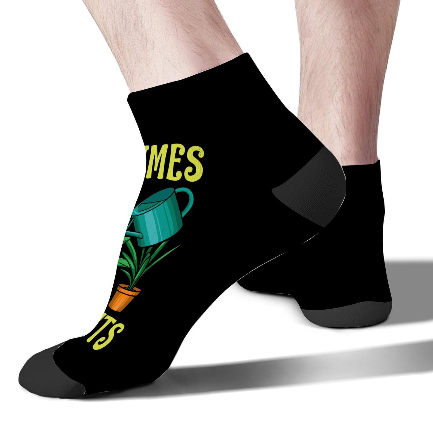 Plant Lovers Sometimes I Wet My Plants Men Dress Socks Low Cut Sock Womens