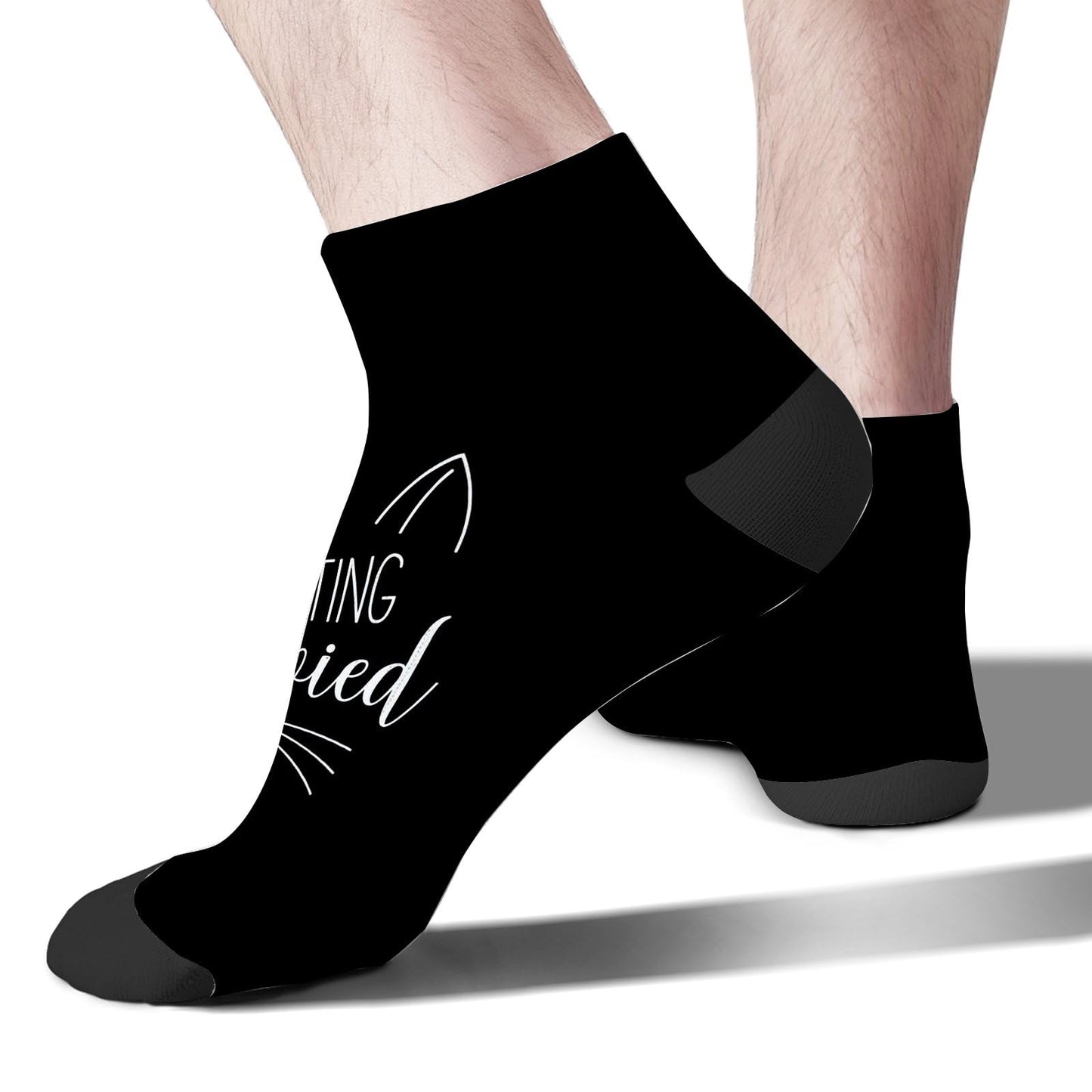 Meowied Cat Marriage Women's No Show Socks