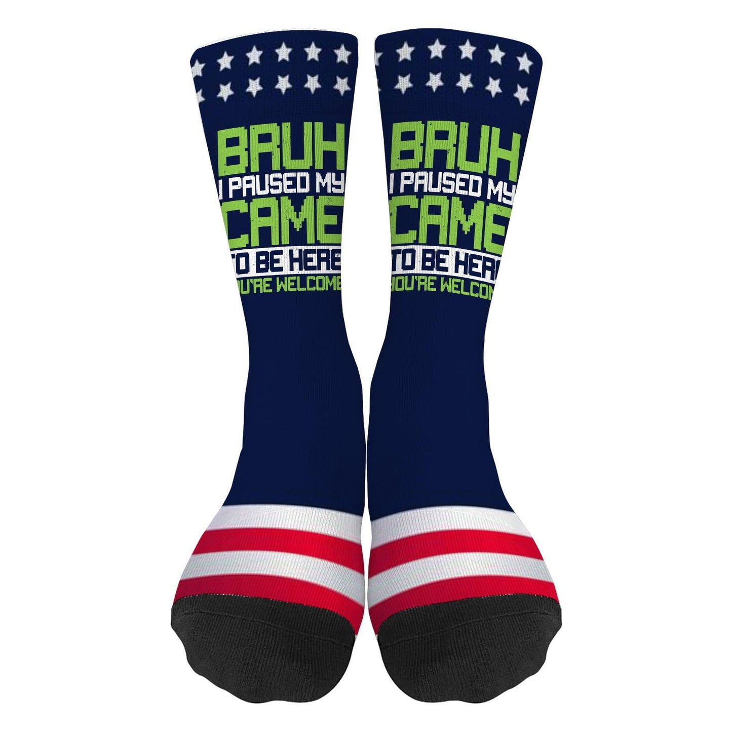 Funny Gamer Socks for Men - Colorful Crazy Design