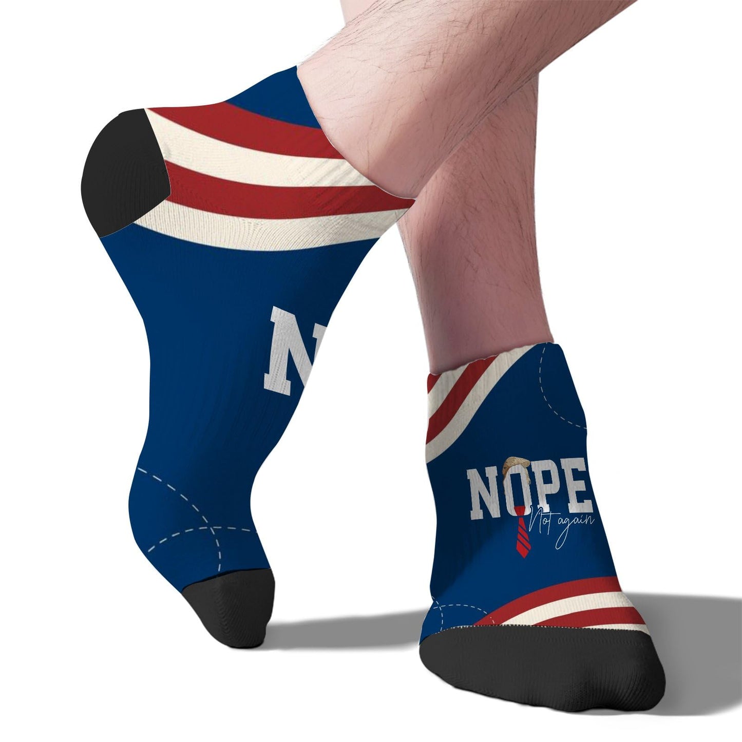 Nope Not Again Women's Short Dress Socks