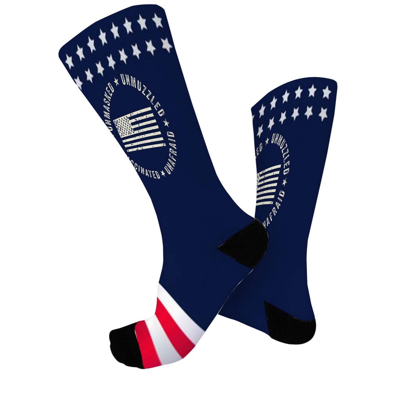 Colorful Crazy Design Half Calf Socks - Unisex Novelty Gift