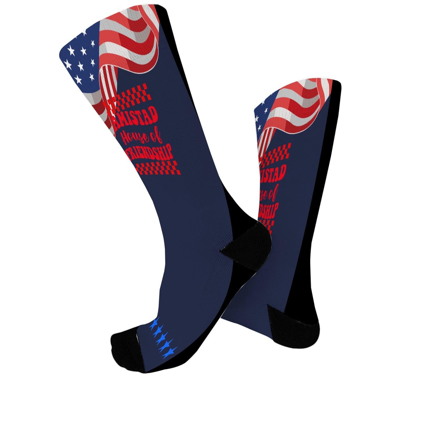 AMISTAD House Of Friendship House Retros Groovy Friendship Women Boot Socks