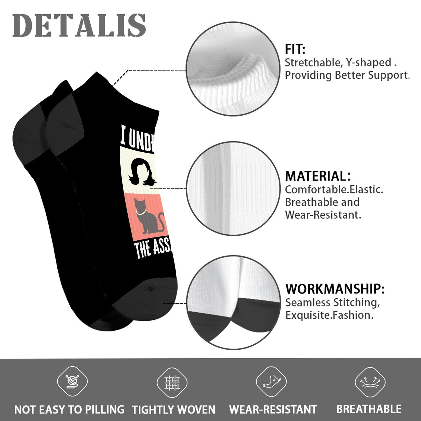 I Understand The Assignment Ankle Socks For Men Cotton Socks Womens