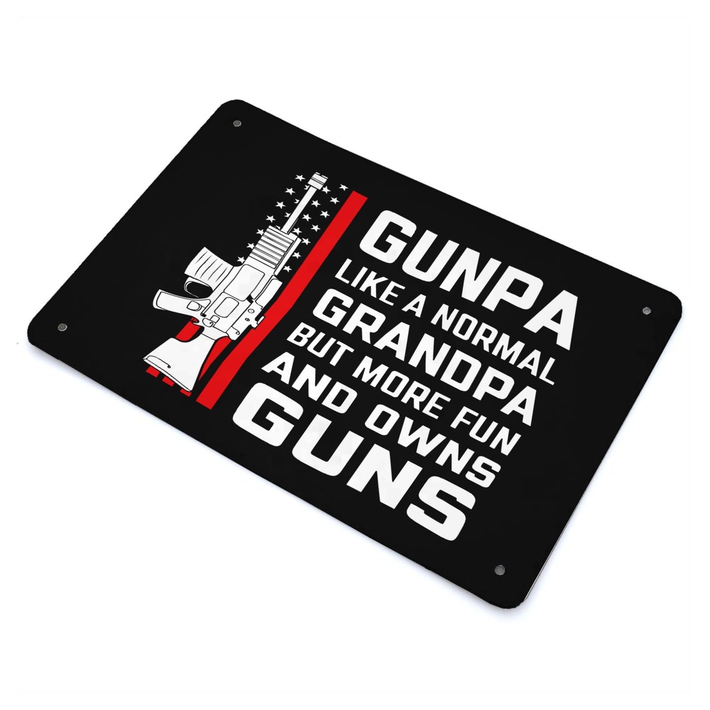 Grandpa's Fun Gunpa Metal Home Wall Decor