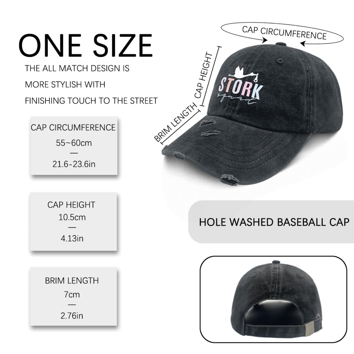 AllBlack Sun Hat for Women and Men - Outdoor Trucker Hat