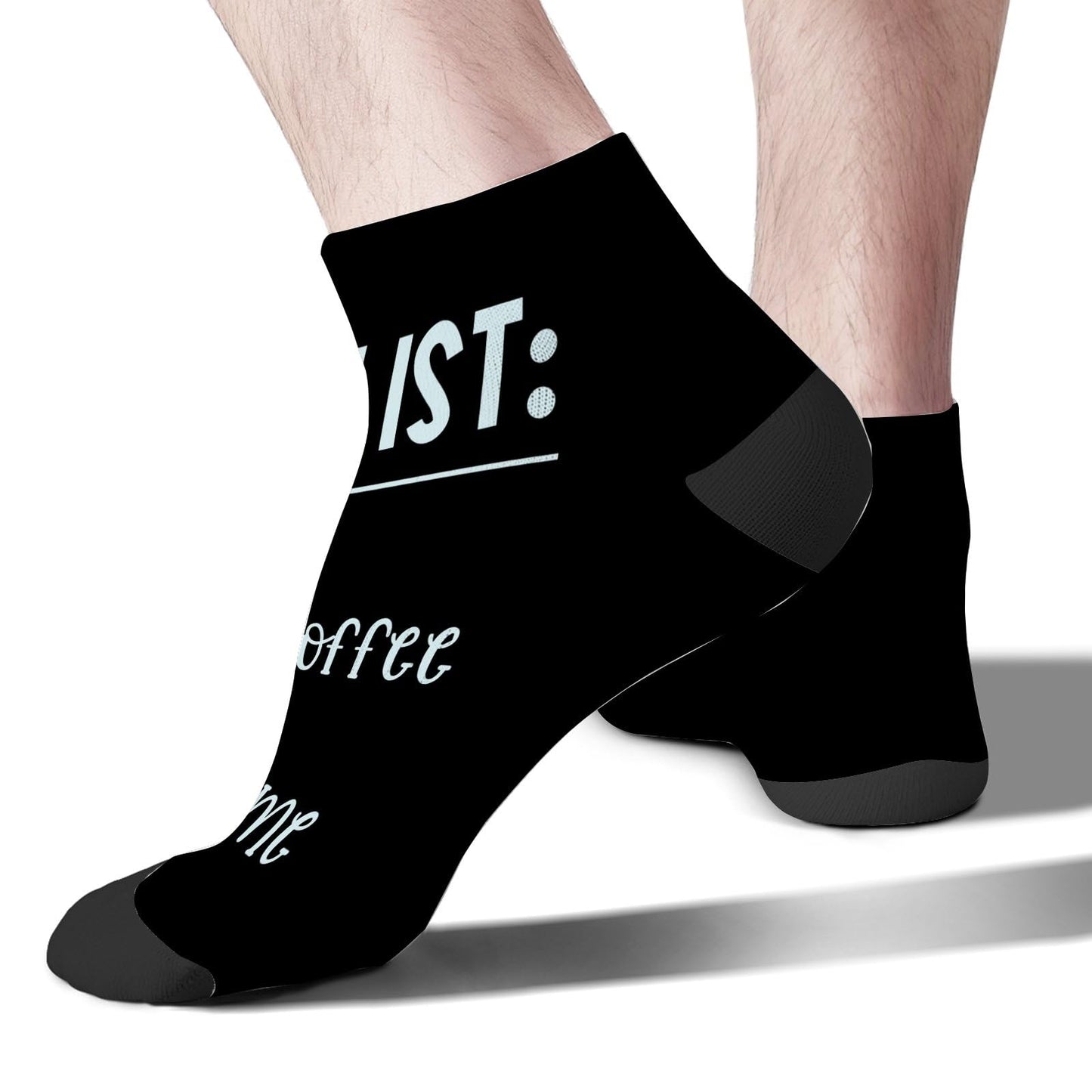 To Do List Wake Up Drink Coffee Poop Be Awesome Crew Socks For Women Liner Sock For Mens