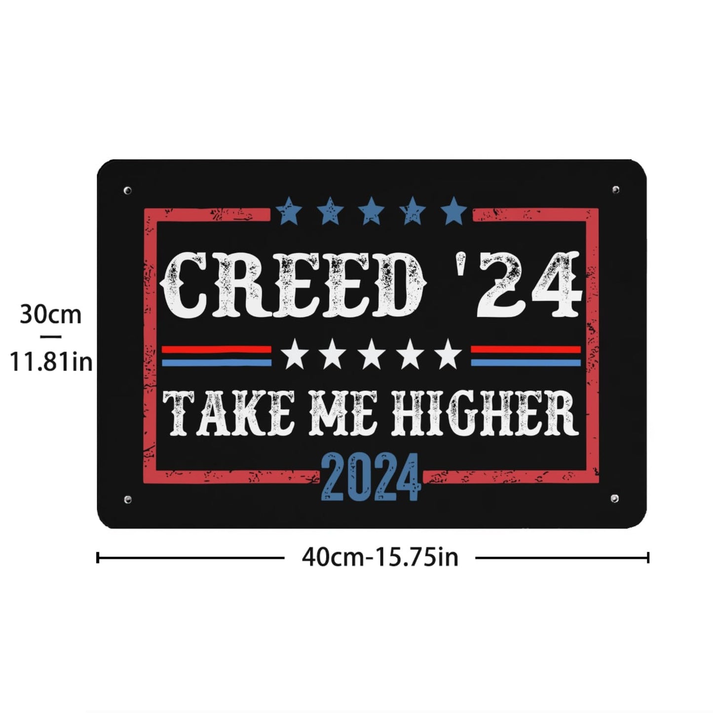 Creed '24 Take Me Higher Bar Sign Art Wall Decor For Home 40 * 30cm