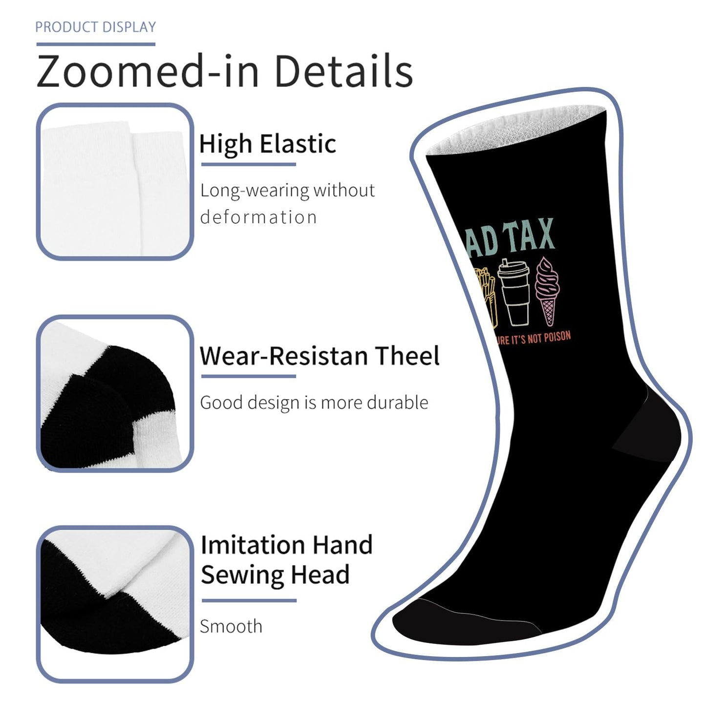 Dad Tax Definition Womens Socks Crew