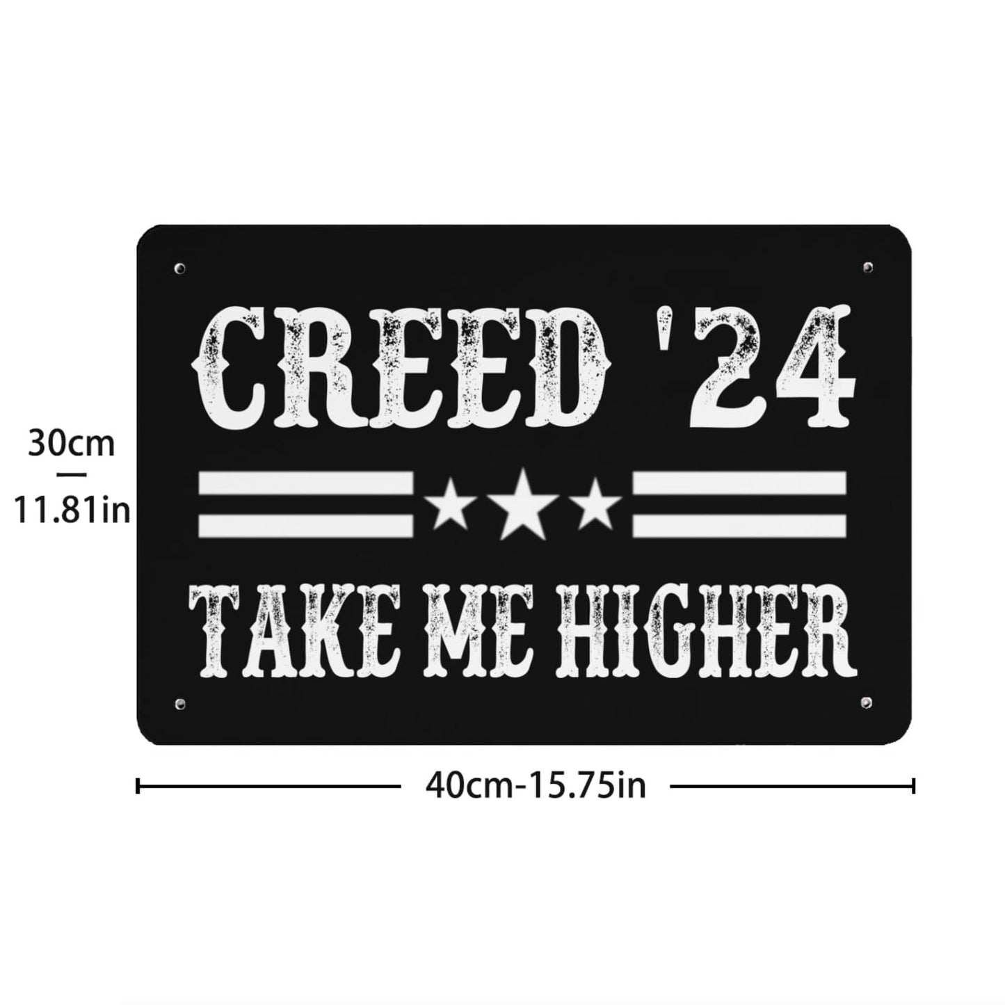 Creed '24 Take Me Higher Bar Signs Man Cave Decor For Library 40 * 30cm
