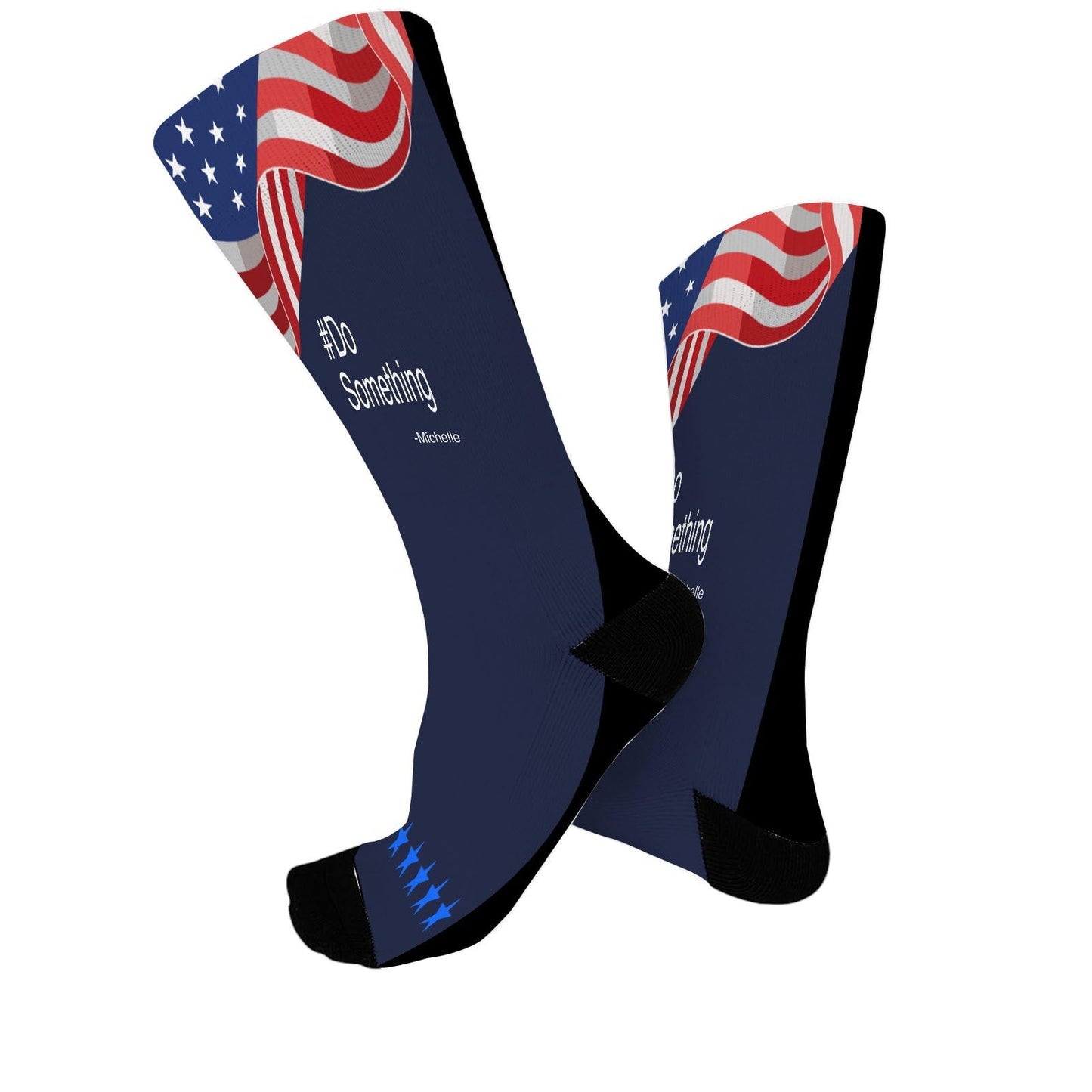 Women's Do Something Crew Socks - Stay Motivated and Stylish