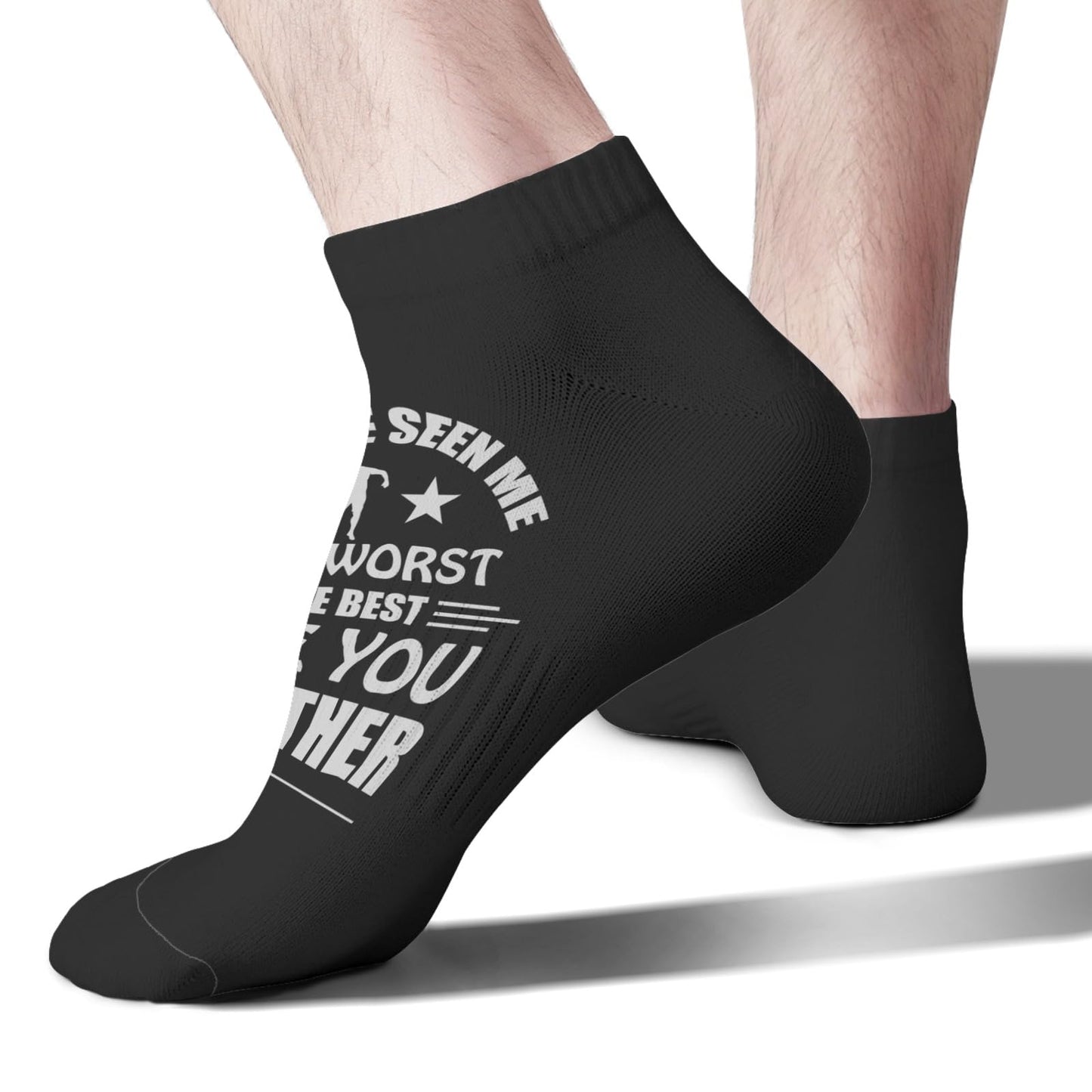 I'm Not The Step Father I'm The Father That Stepped Up No Show Socks Womens Crew Mens Socks