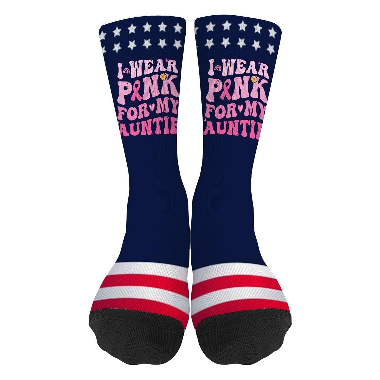Breast Cancer Awareness Socks - Colorful Design Gift