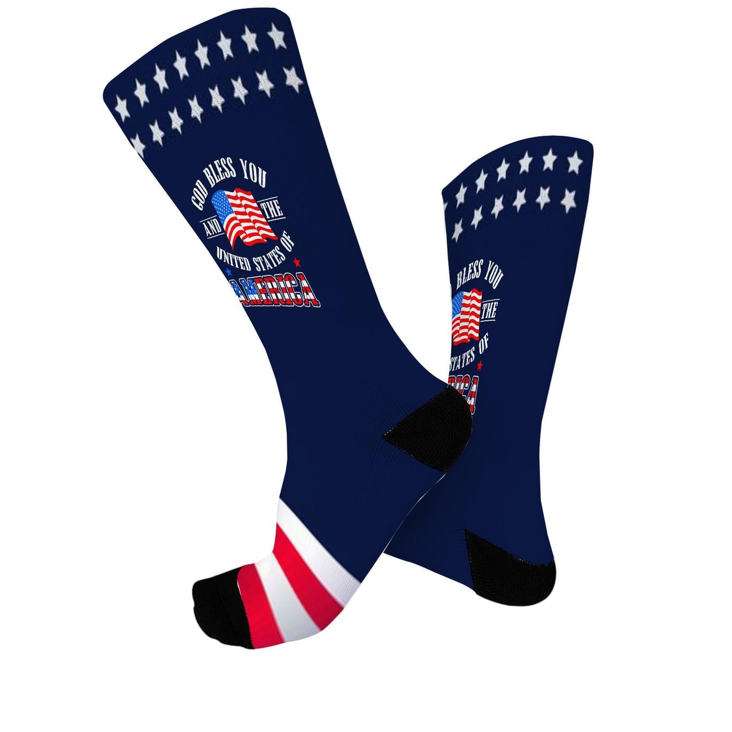 God Bless America Men's Novelty Socks