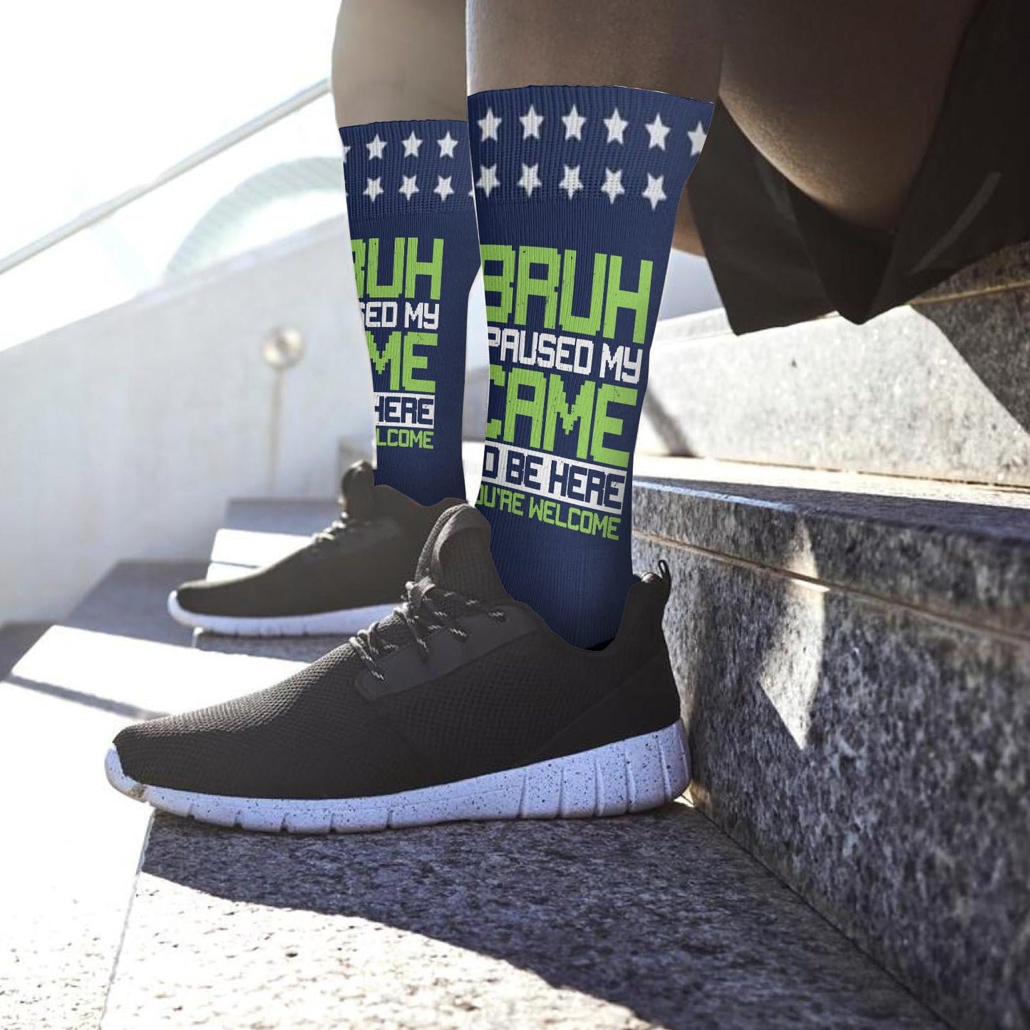 Funny Gamer Socks for Men - Colorful Crazy Design