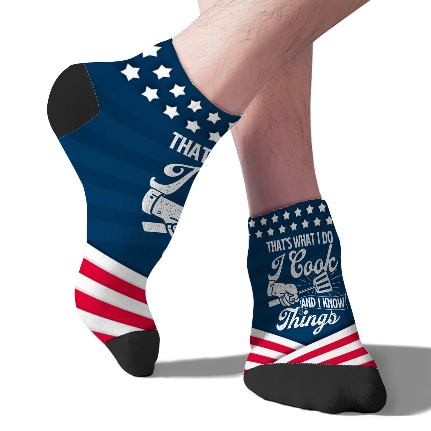 That's What I Do I Cook And I Know Things No Show Socks Womens No Show Socks Men's
