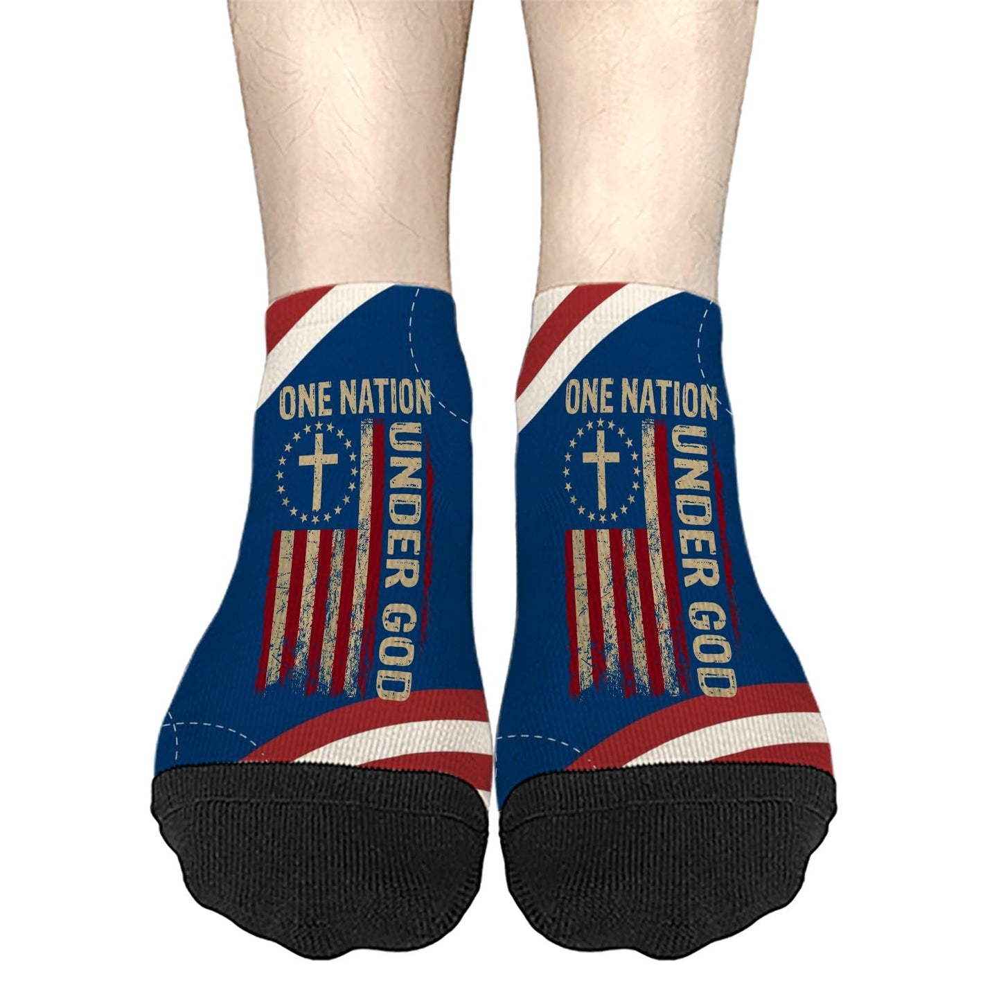 One Nation Under God Womens Socks Ankle Casual For Men's Socks