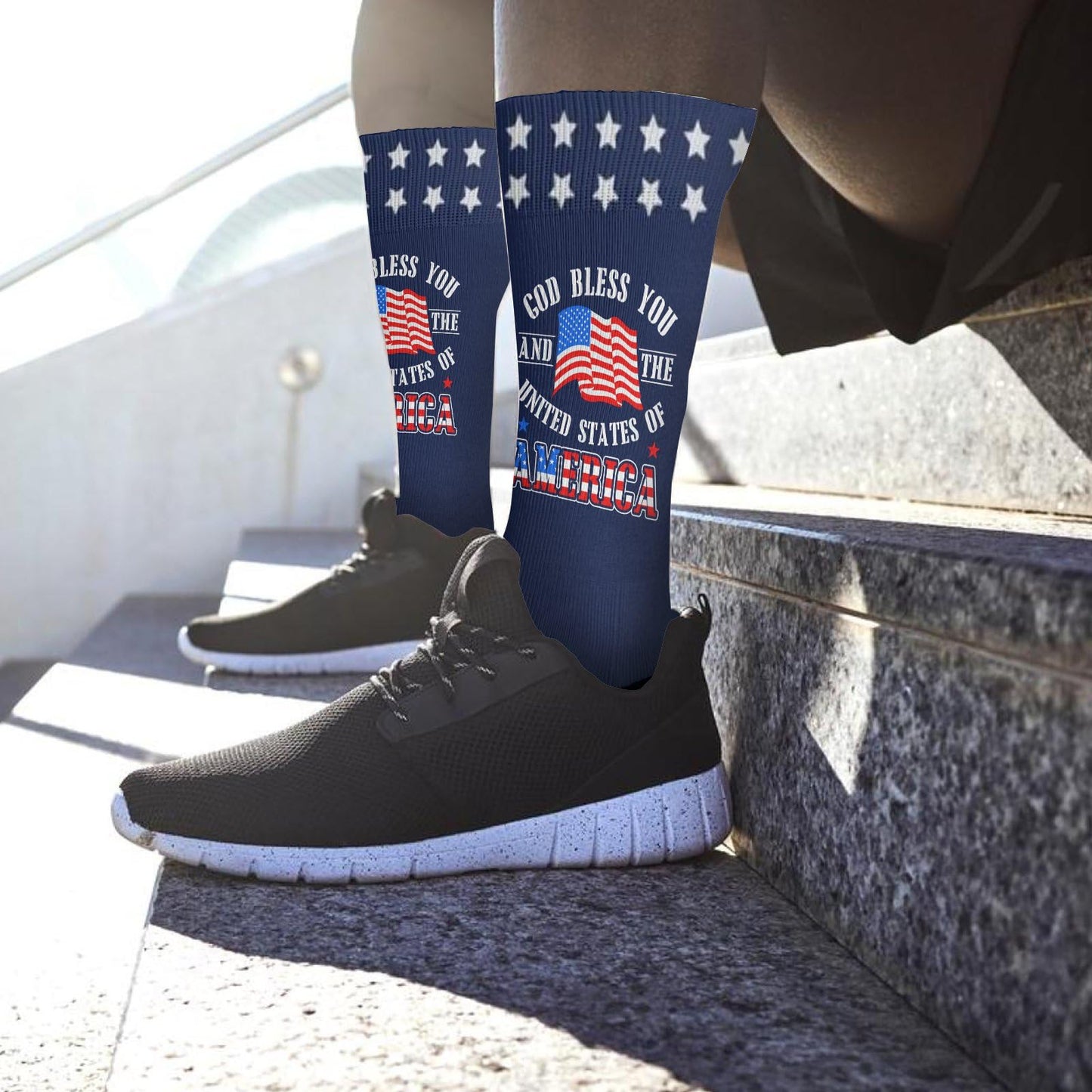 God Bless America Men's Novelty Socks