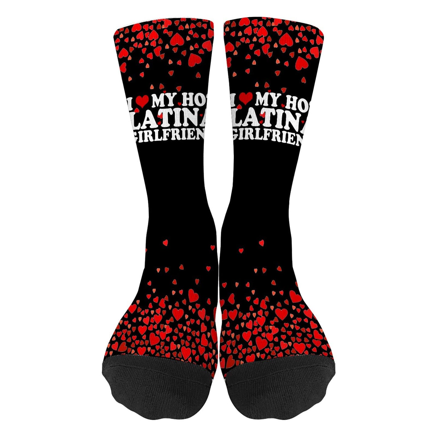 Cute Hot Latina Girlfriend Crew Socks For Men
