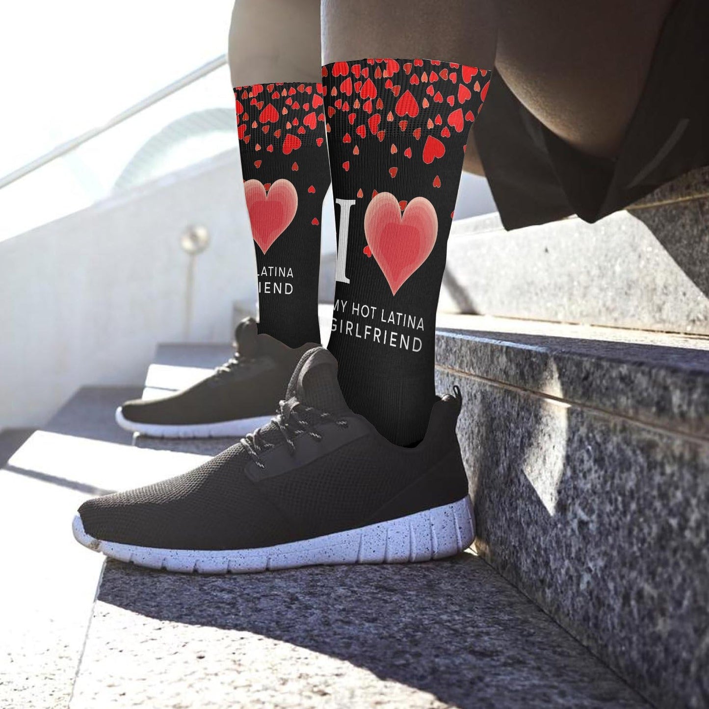 My Hot Latina Girlfriend Athletic Socks - Men's