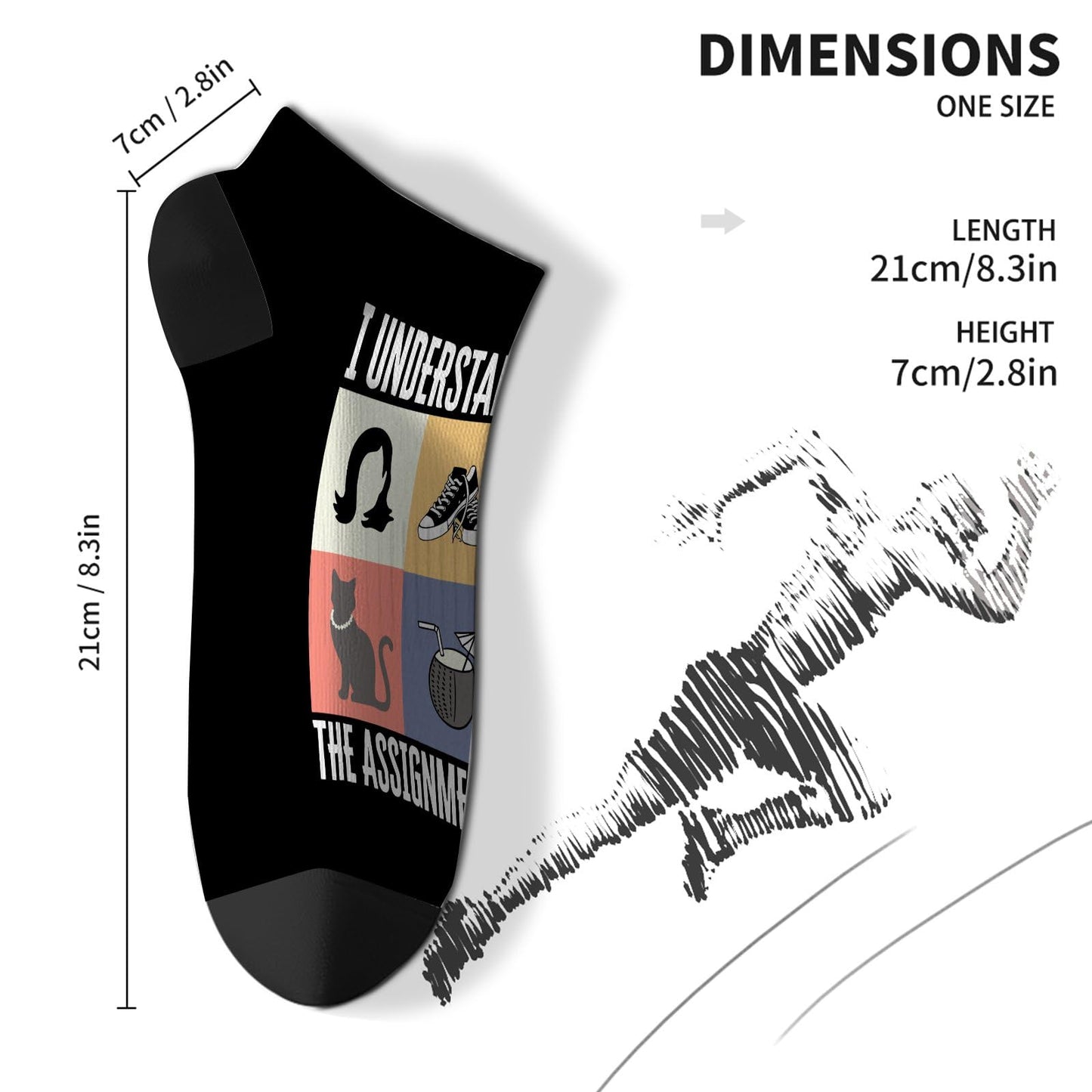 I Understand The Assignment Ankle Socks For Men Cotton Socks Womens