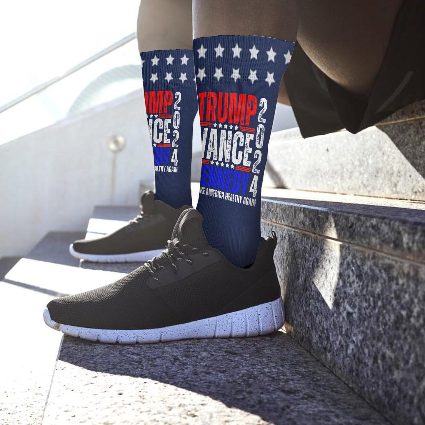 Colorful Fancy Crazy Design Half Calf Socks - Novelty Gifts for Women