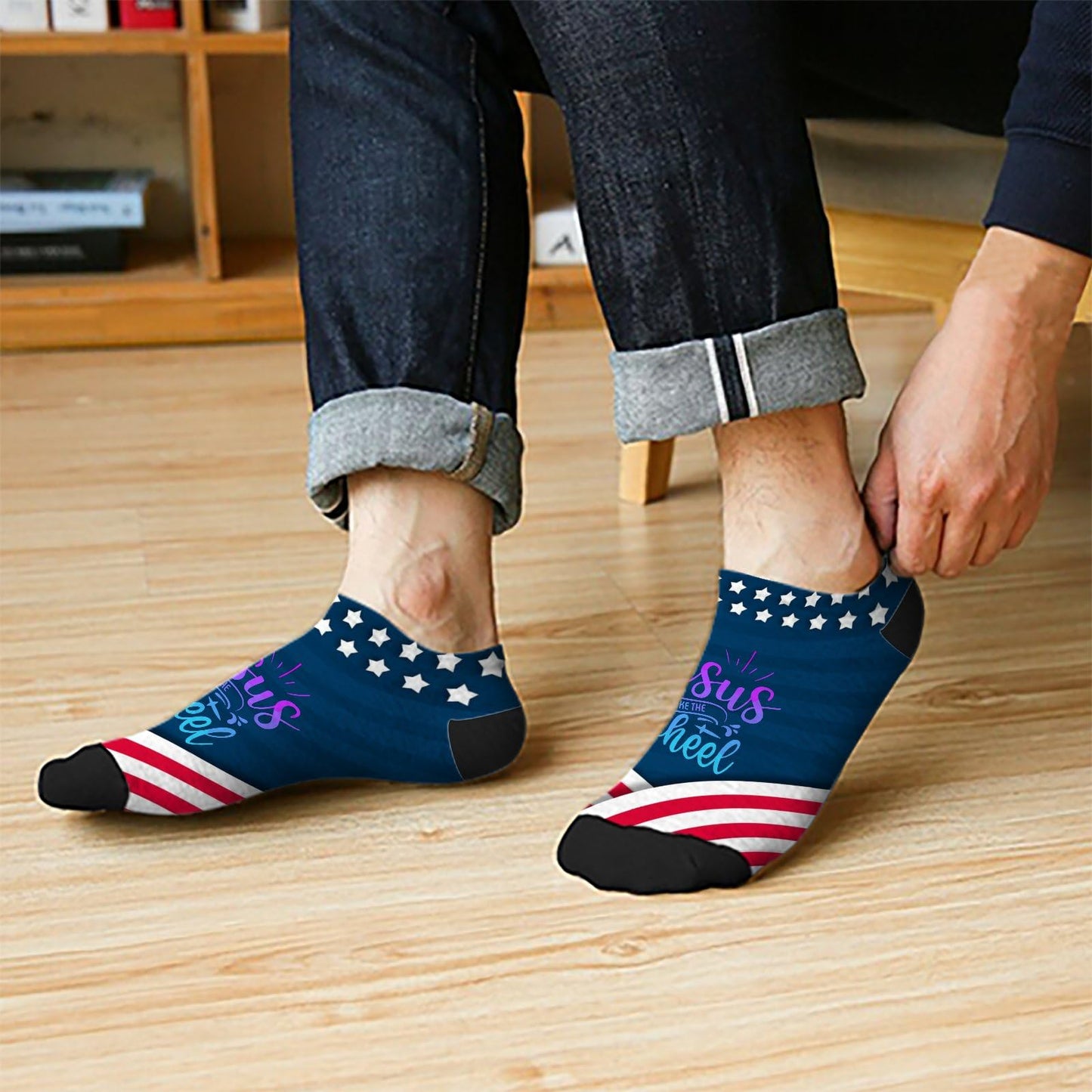 Womens Jesus Take The Wheel Truck God Believer Tee Womens Socks Ankle Crew Socks For Women