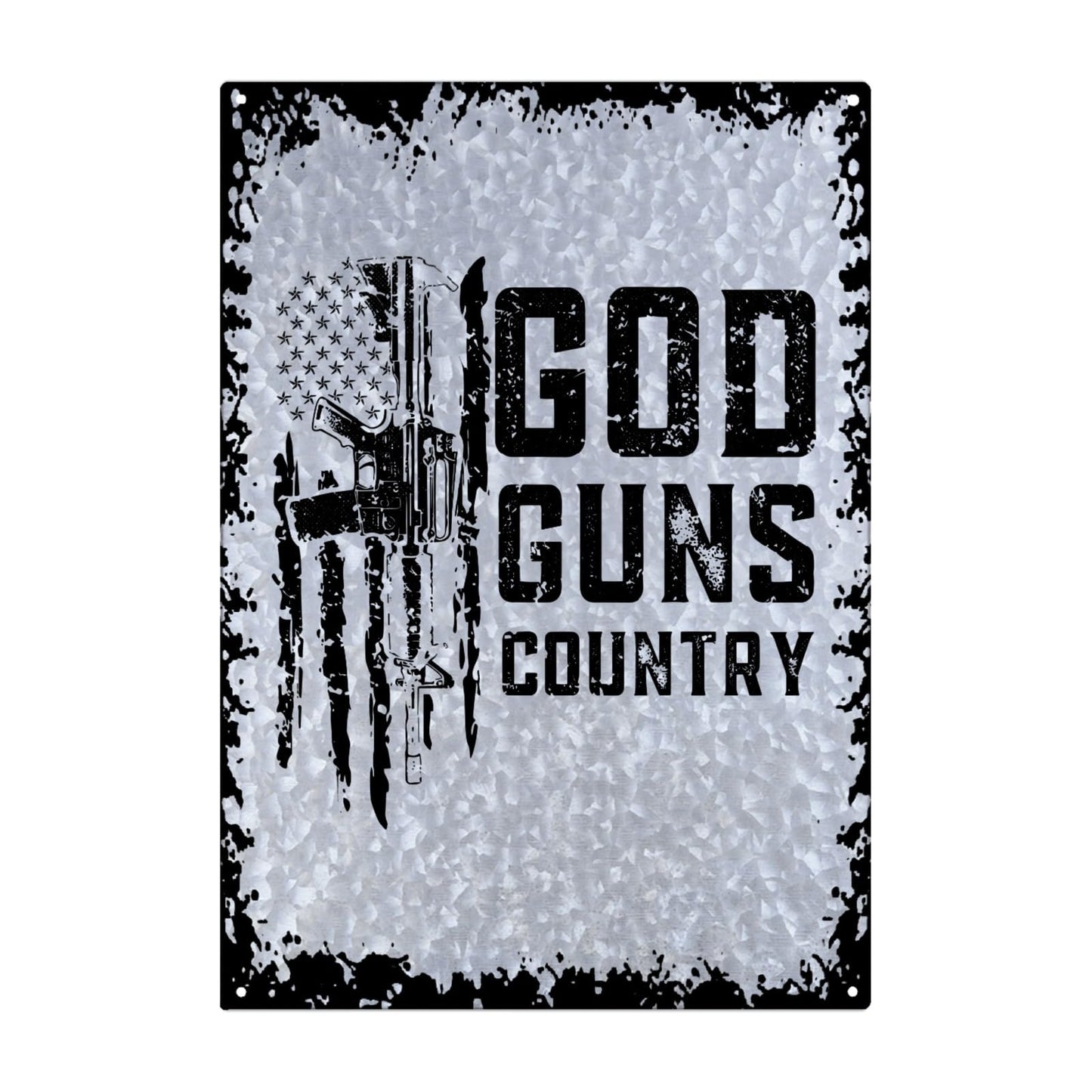 Country Galvanized Bar Sign for Bedroom Decor