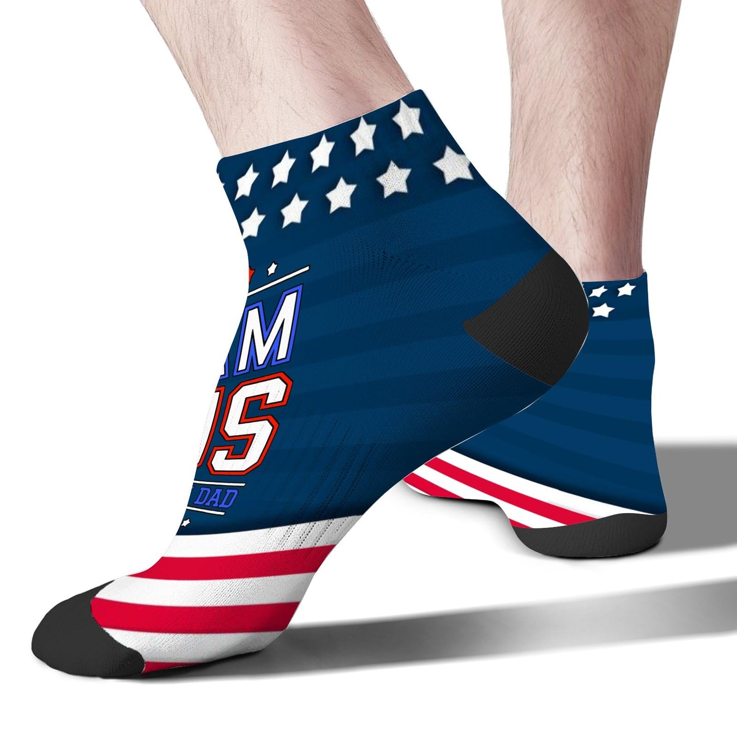 Team That's My Dad Support Saying Women Ankle Socks No Show For Men Socks