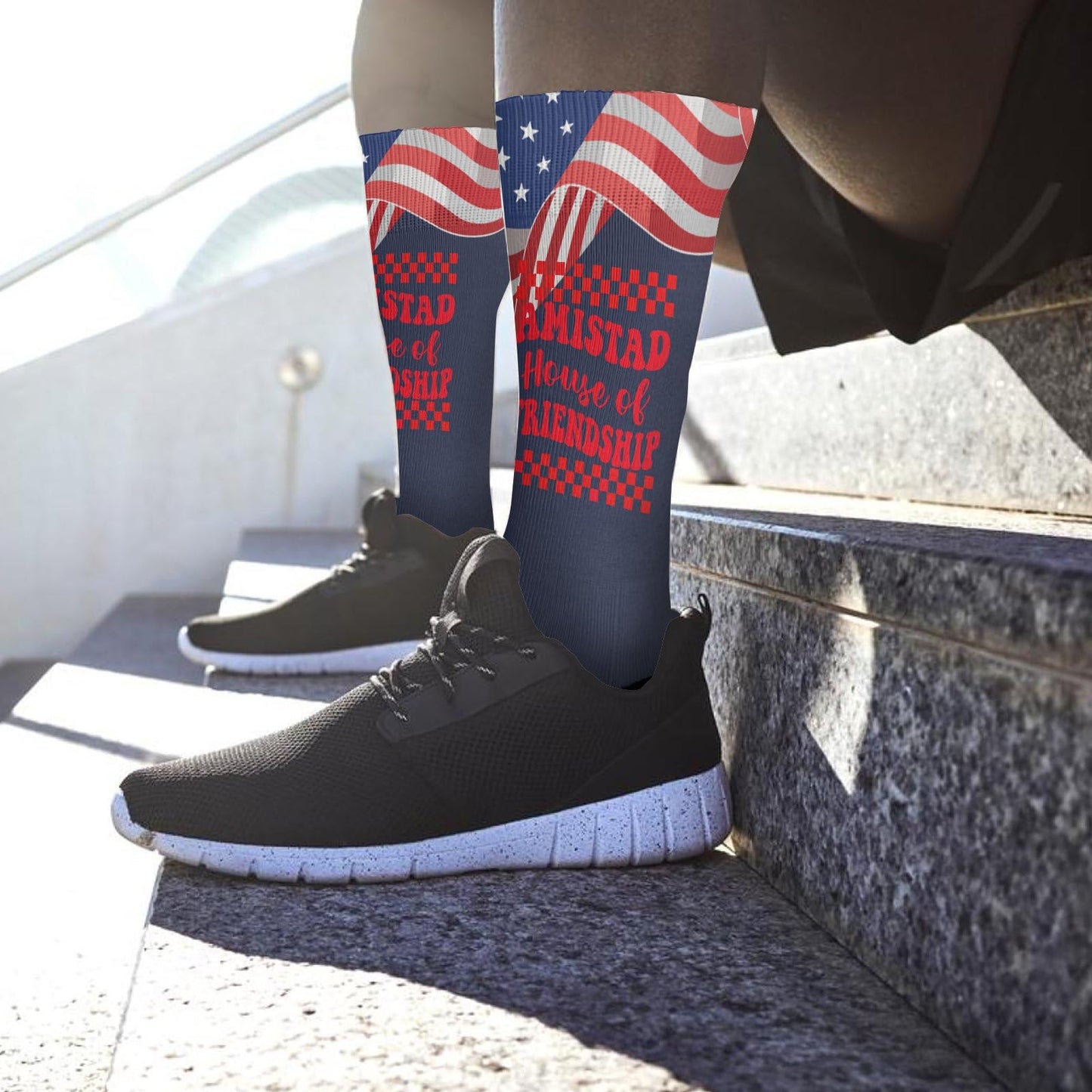 AMISTAD House Of Friendship House Retros Groovy Friendship Women Boot Socks