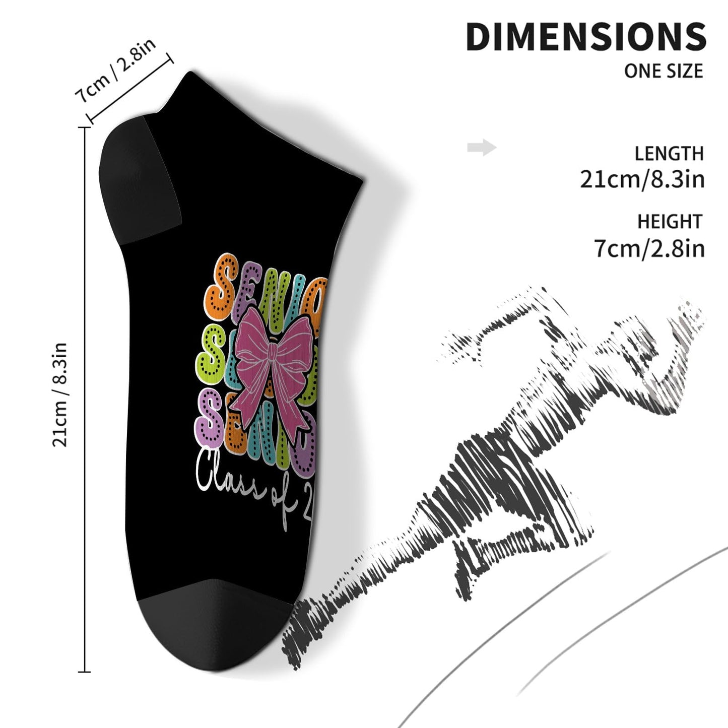 Class Of 2025 Senior House Women Socks Ankle No Show For Womens Socks