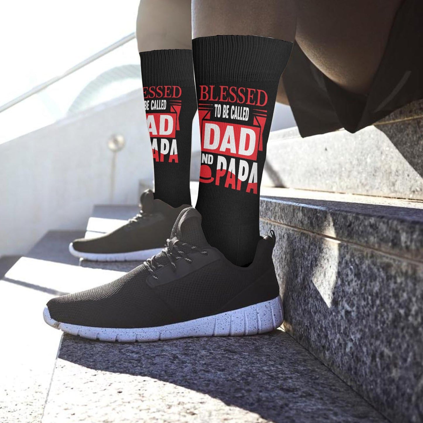 Blessed To Be Called Daddy Thigh High Socks