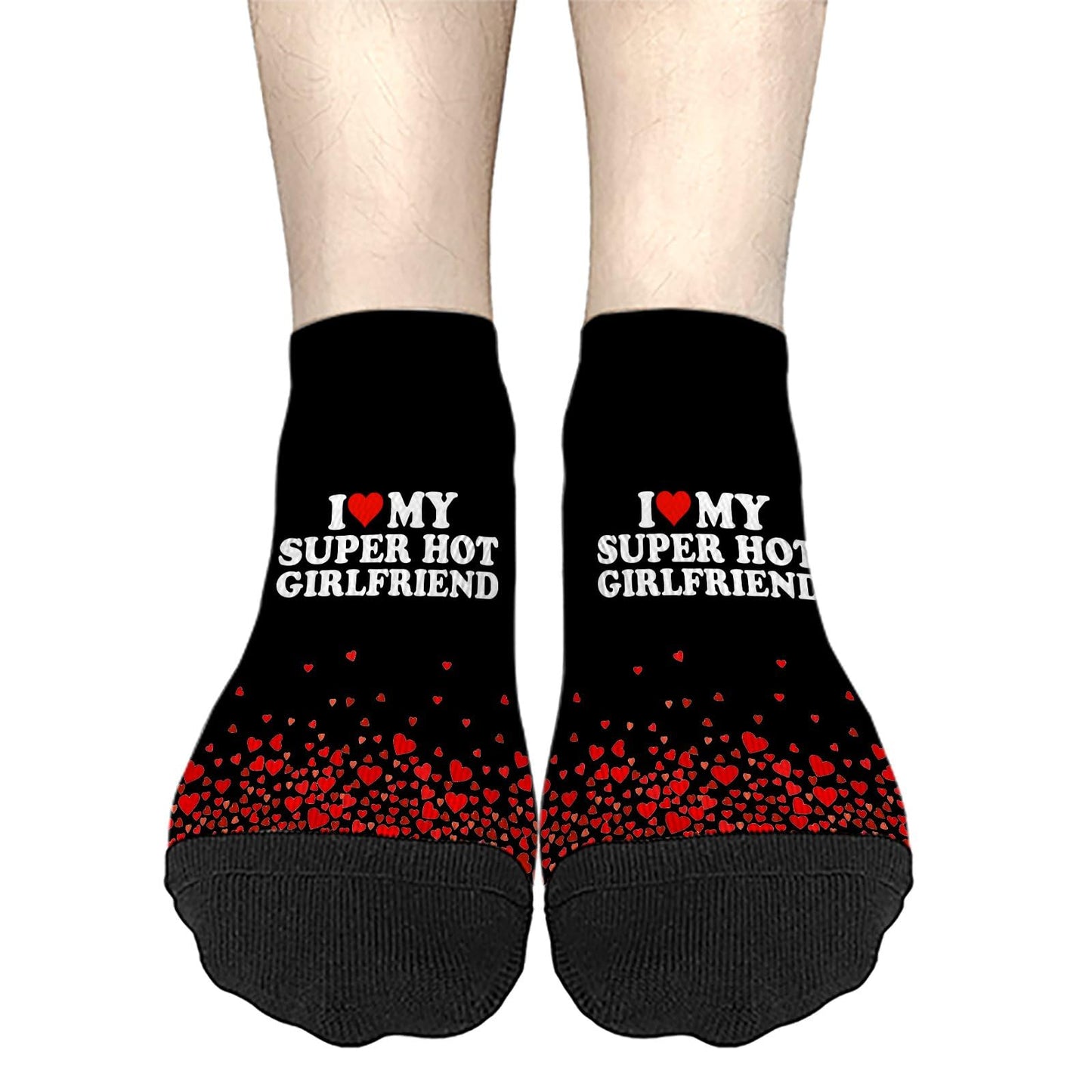 I Love My Hot Girlfriend Womens Ankle Socks Crew For Men's Sock