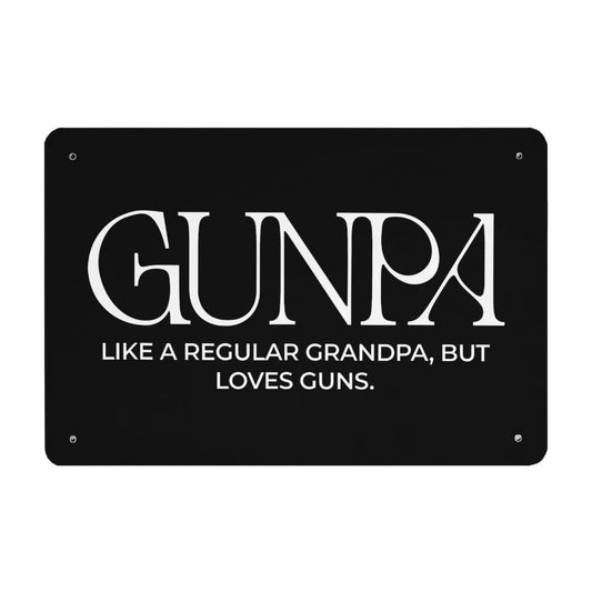 Grandpa Definition Gun Lover Gun Enthusiast Gunpa Bar Sign Vintage Home Decor For Classroom 40 * 30cm