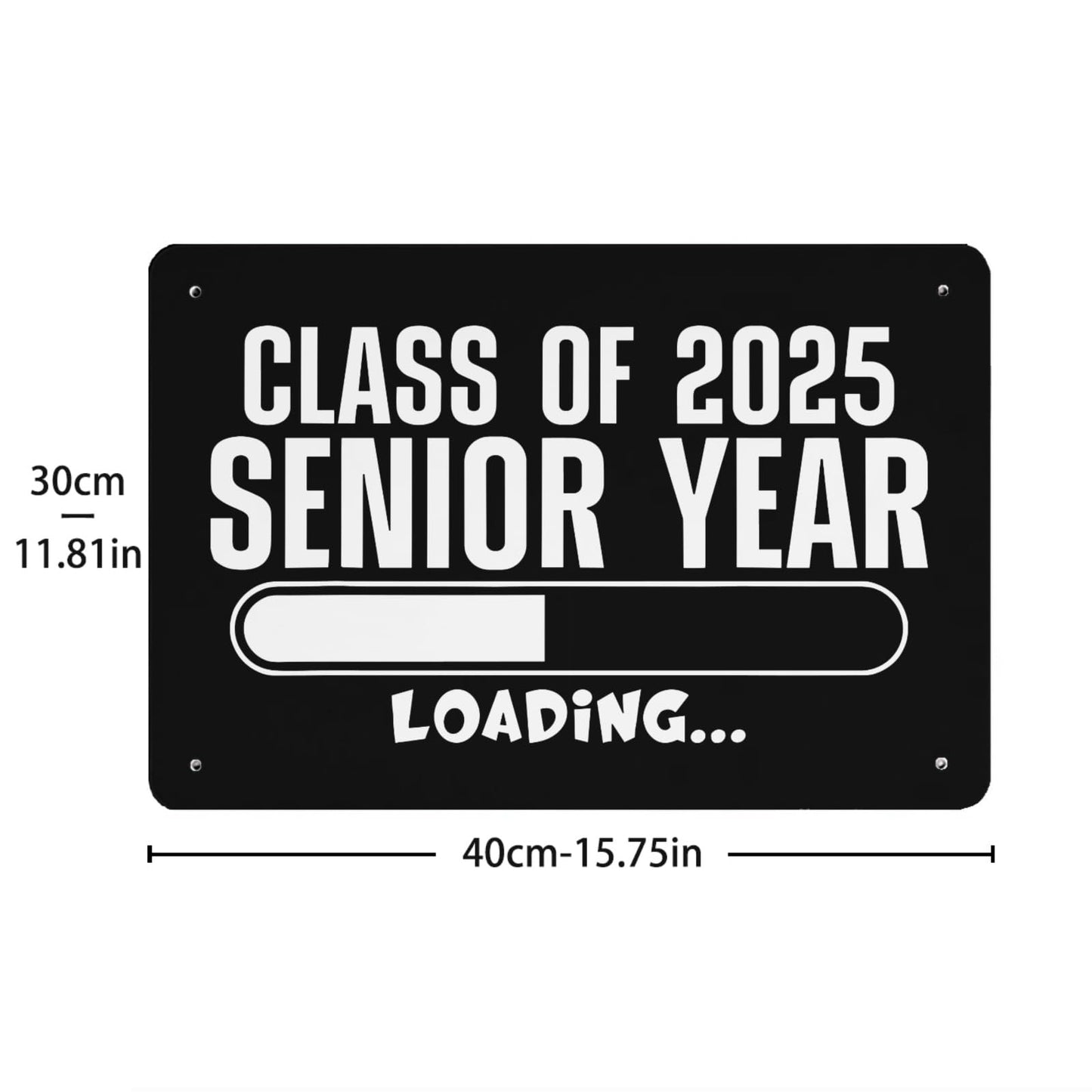 Class of 2025 Senior Funny Metal Wall Decor