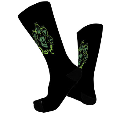 THC Marijuana Mens Boot Socks