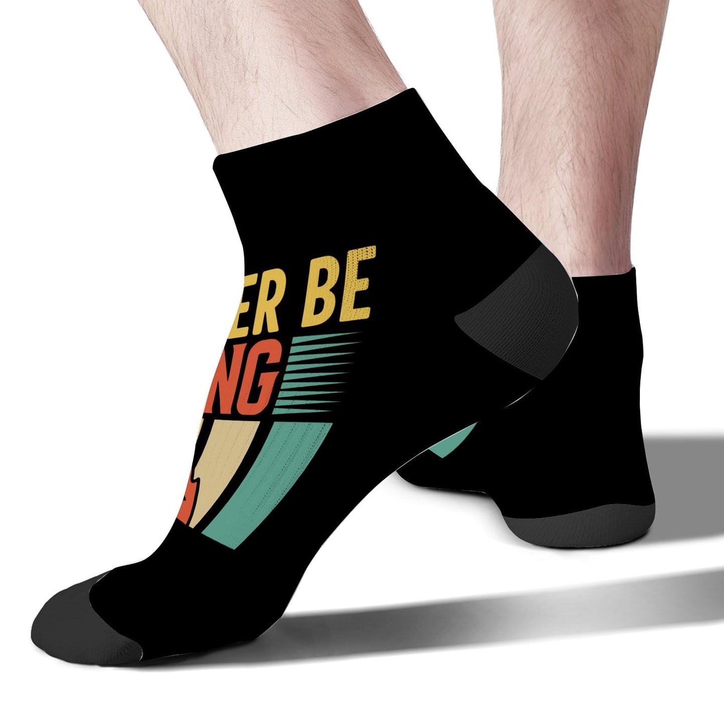 I'd Rather Be Hiking Men Ankle Socks Low Cut Sock For Men