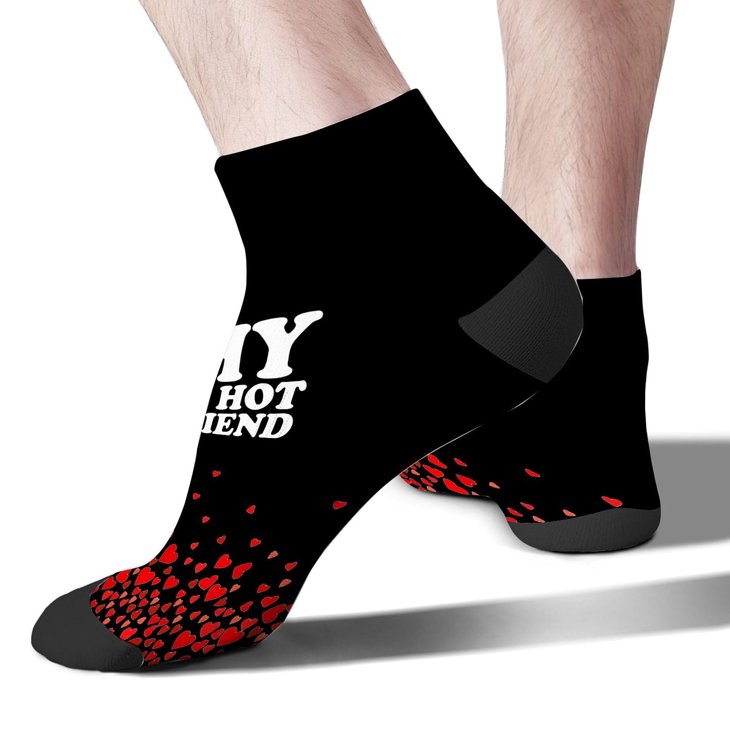 I Love My Hot Girlfriend Womens Ankle Socks Crew For Men's Sock
