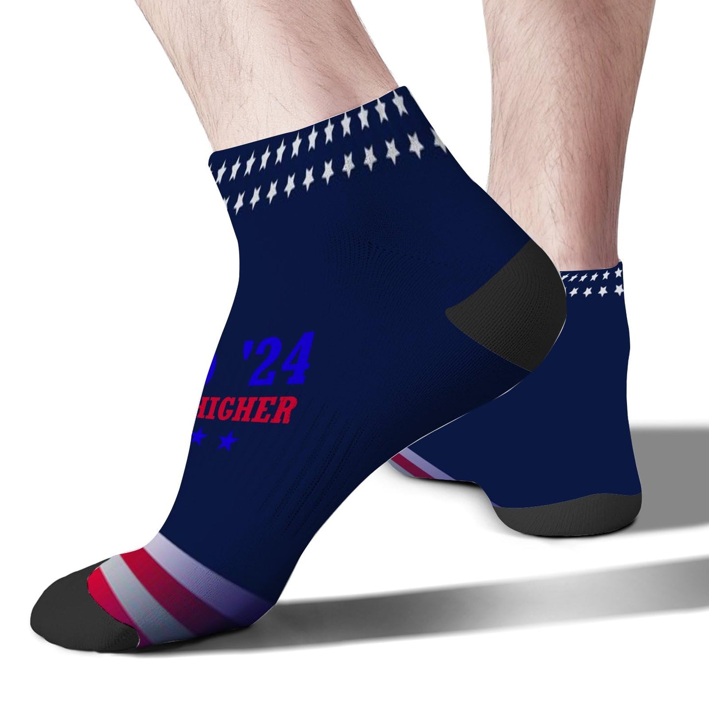 24 Take Me Higher Crew Socks - Low Cut Unisex