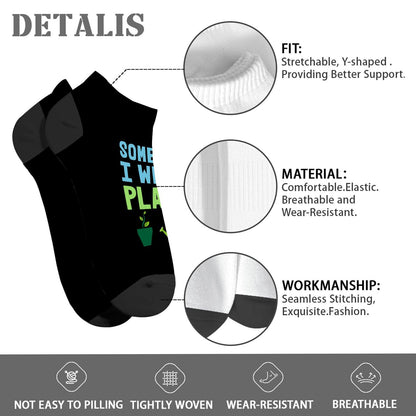 Plant Lovers Sometimes I Wet My Plants Crew Socks Women Athletic Sock For Men