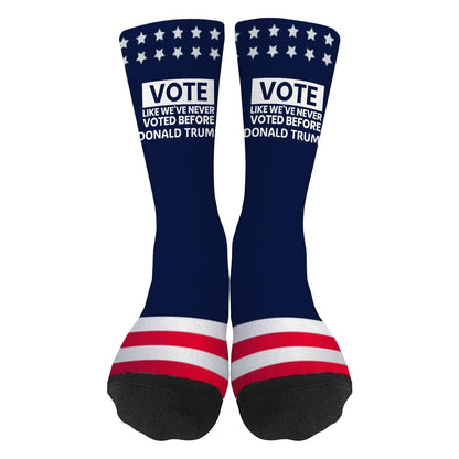 Trump 2024 Colorful Crazy Design Socks for Women and Men