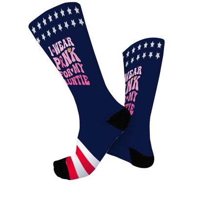 Breast Cancer Awareness Socks - Colorful Design Gift