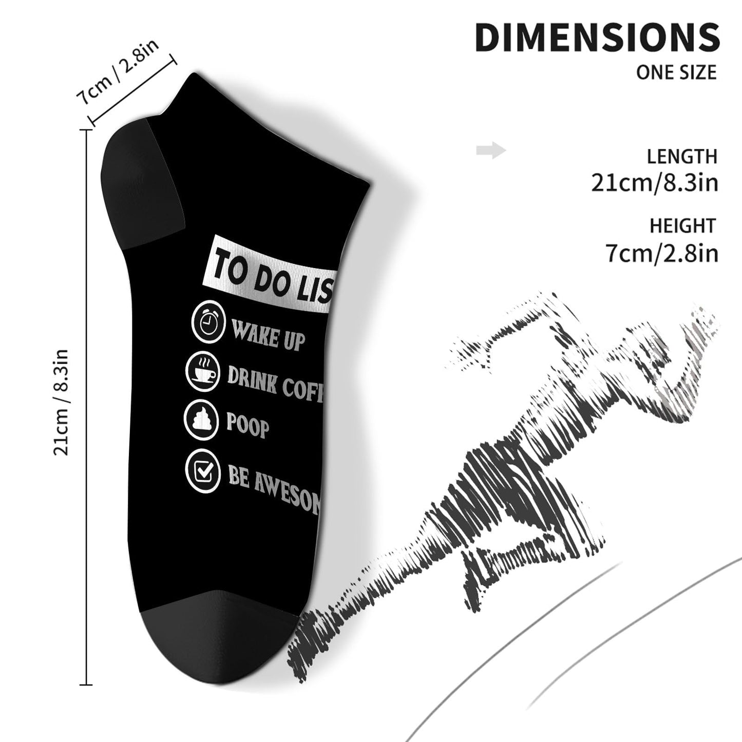 Men's Coffee Poop Be Awesome Dress Socks