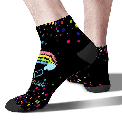 Broken Crayons Still Color Mens Dress Socks Hidden Socks For Men