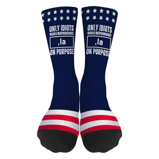 Colorful Fancy Crazy Design Men's Socks - Novelty Gift for 2024 Supporters