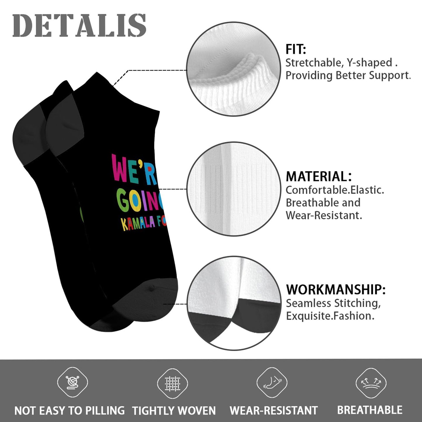 Gen Z Power No Show Socks - Women's/Men's Dress Socks