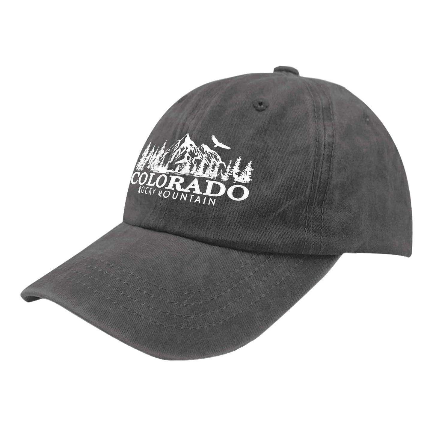 Rocky Mountain Baseball Hat | Sun Hat for Women | Black Baseball Cap