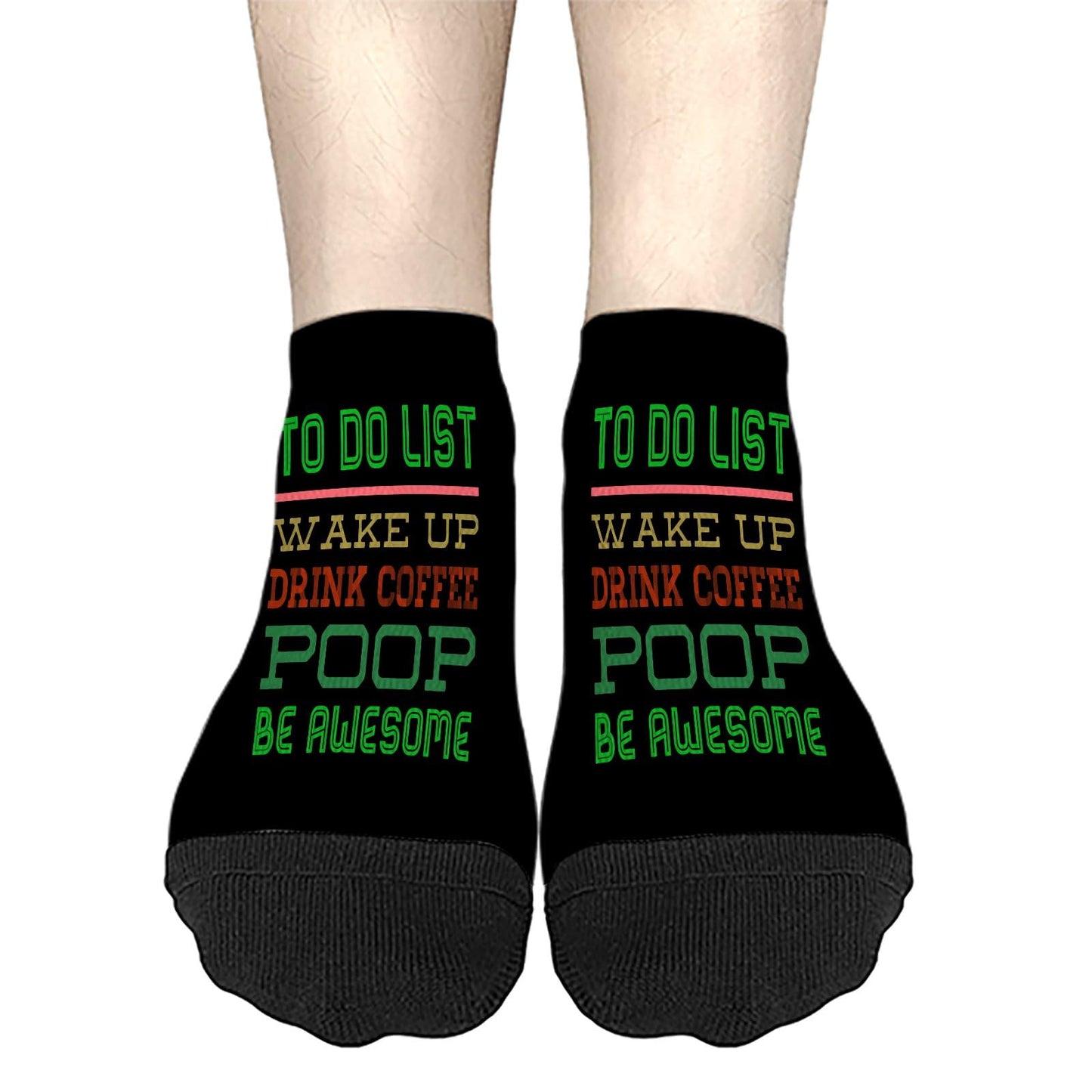 Men's Casual Dress Socks - Wake Up, Be Awesome!