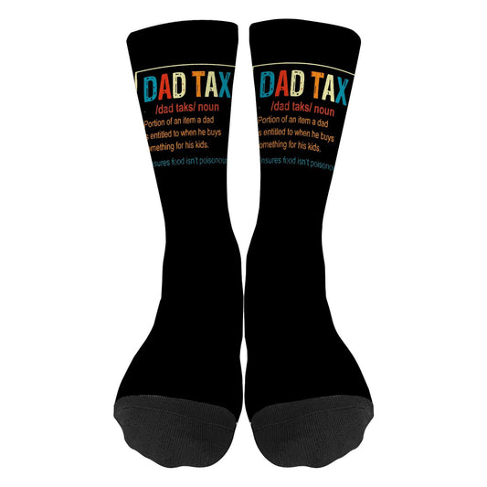 Dad Tax Definition Mens Socks Crew