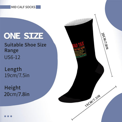 Dad Tax Definition Mens Athletic Socks